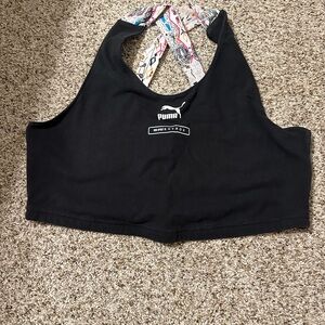 Puma Hyrox Women’s Black Artisan Crop Top